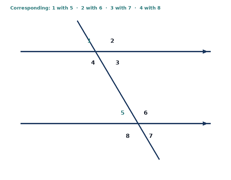 Corresponding angles
